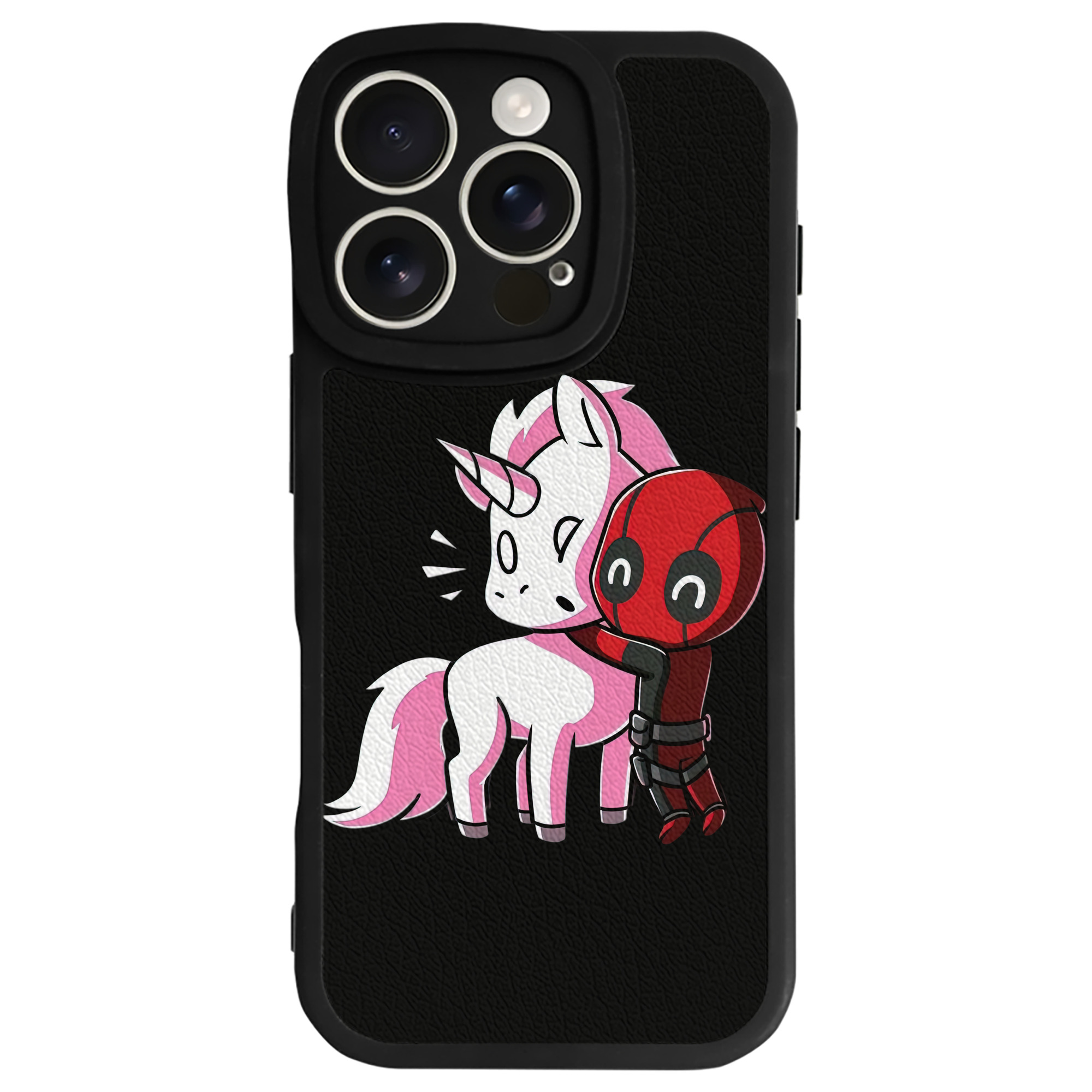 （画像用） Deadpool デッドプール 【iPhone 16シリーズ対応】シリコンスマホケース（レザー調） 材質：シリコン